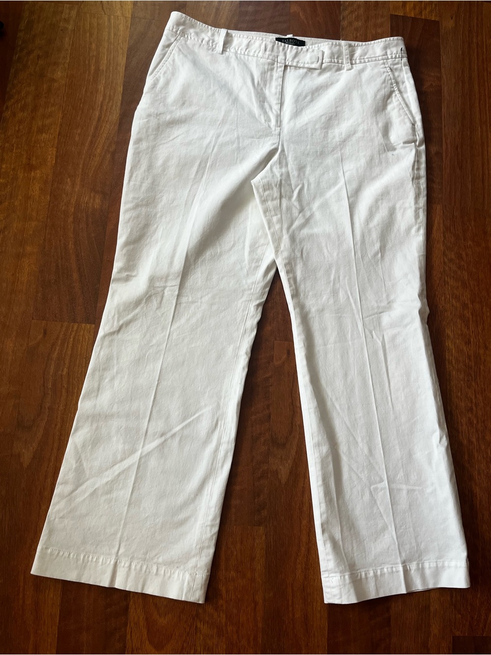New Talbots White Chino Pants